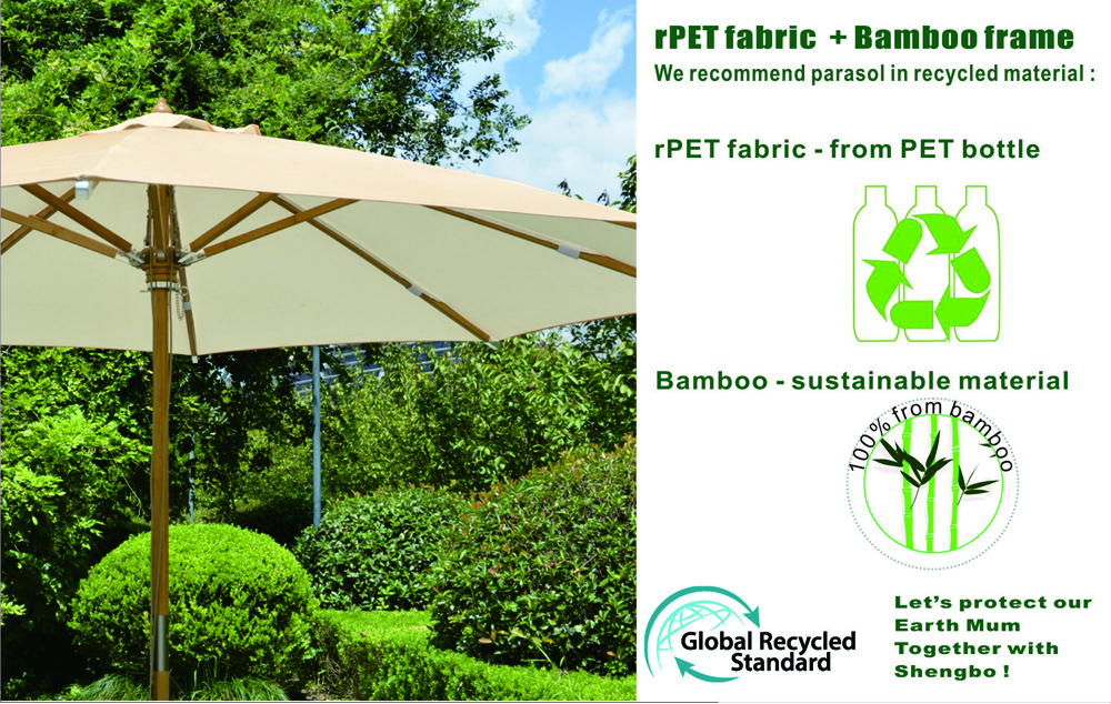 RPET recycled fabric and sustainable bamboo material